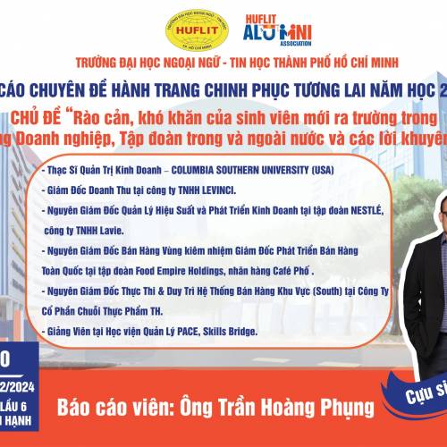 ￼￼ ĐĂNG KÝ THAM GIA BÁO CÁO CHUYÊN ĐỀ HÀNH TRANG CHINH PHỤC TƯƠNG LAI NĂM HỌC 2024 – 2025 – CHỦ ĐỀ “RÀO CẢN, KHÓ KHĂN CỦA SINH VIÊN MỚI RA TRƯỜNG TRONG MÔI TRƯỜNG DOANH NGHIỆP, TẬP ĐOÀN TRONG, NGOÀI NƯỚC VÀ CÁC LỜI KHUYÊN THỰC TẾ”