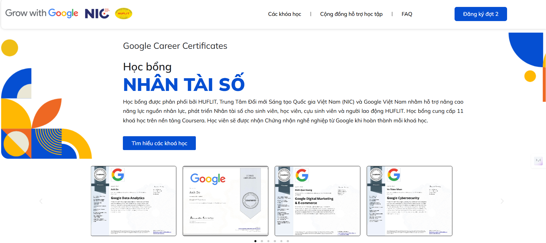[CƠ HỘI HỌC TẬP MIỄN PHÍ CHO CỰU SINH VIÊN HUFLIT]  HỌC BỔNG NHÂN TÀI SỐ